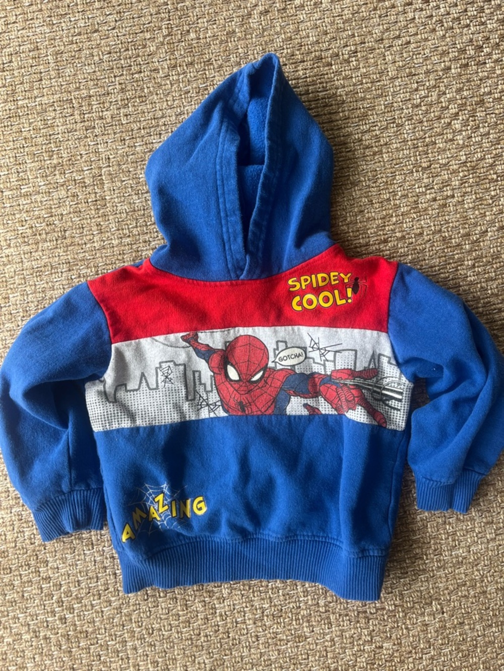 Marvel Toddler Kids Spiderman Pullover Hoodie - 'Spidey Cool' 3T